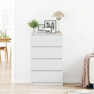 Valkoinen senkki Nance 60x35x98,5cm (puinen)