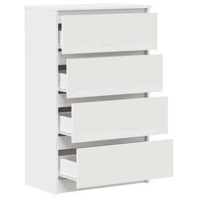 Valkoinen senkki Nance 60x35x98,5cm (puinen)