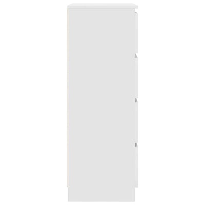 Valkoinen senkki Nance 60x35x98,5cm (puinen)