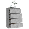 Senkki betoninharmaa 60x35x98,5 cm tekninen puu
