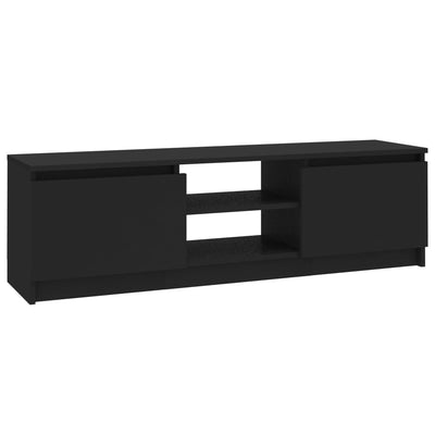 TV-taso musta 120x30x35,5 cm lastulevy