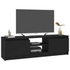 TV-taso musta 120x30x35,5 cm lastulevy