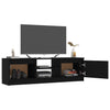 TV-taso musta 120x30x35,5 cm lastulevy