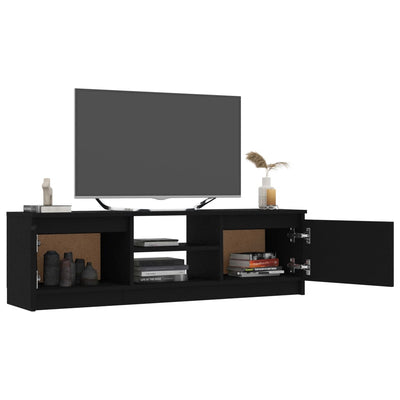 TV-taso musta 120x30x35,5 cm lastulevy