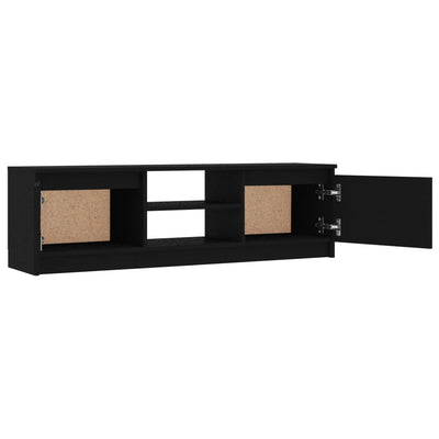 TV-taso musta 120x30x35,5 cm lastulevy