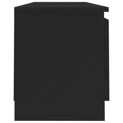 TV-taso musta 120x30x35,5 cm lastulevy