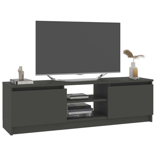 TV-taso harmaa 120x30x35,5 cm tekninen puu