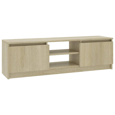 TV-taso Sonoma-tammi 120x30x35,5 cm tekninen puu