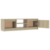 TV-taso Sonoma-tammi 120x30x35,5 cm tekninen puu