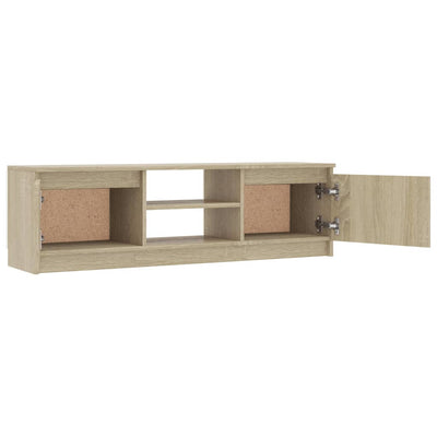 TV-taso Sonoma-tammi 120x30x35,5 cm tekninen puu