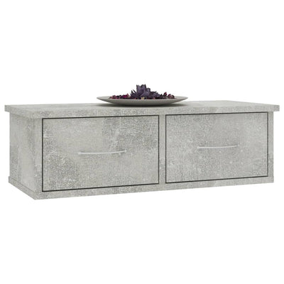 Seinälaatikkohylly betoninharmaa 60x26x18,5 cm tekninen puu