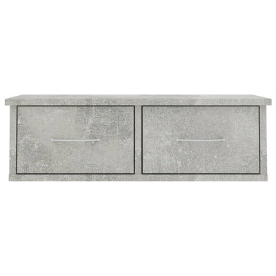 Seinälaatikkohylly betoninharmaa 60x26x18,5 cm tekninen puu