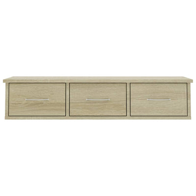 Seinälaatikkohylly Sonoma-tammi 88x26x18,5 cm tekninen puu