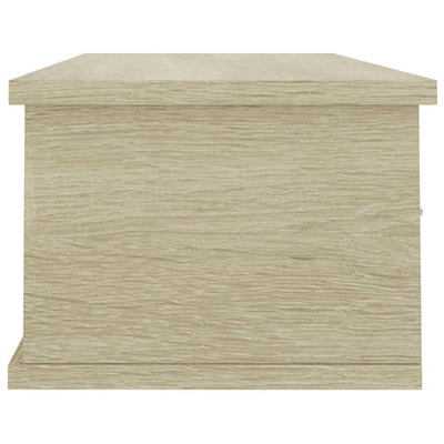Seinälaatikkohylly Sonoma-tammi 88x26x18,5 cm tekninen puu
