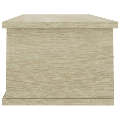 Seinälaatikkohylly valk./Sonoma-tammi 88x26x18,5cm tekninen puu