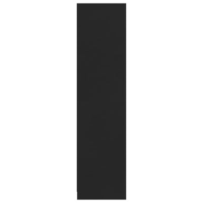 Musta vaatekaappi vetolaatikoilla Onal 50x50x200cm (puinen)