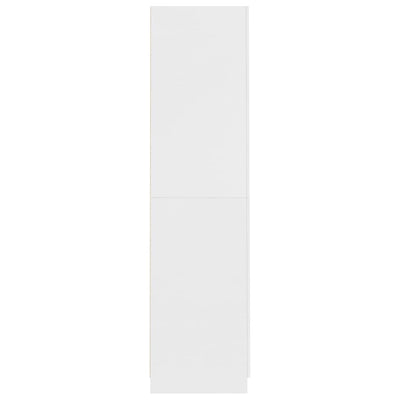 Vaatekaappi valkoinen 90x52x200 cm tekninen puu