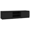 TV-taso musta 140x40x35,5 cm tekninen puu