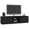 TV-taso musta 140x40x35,5 cm tekninen puu