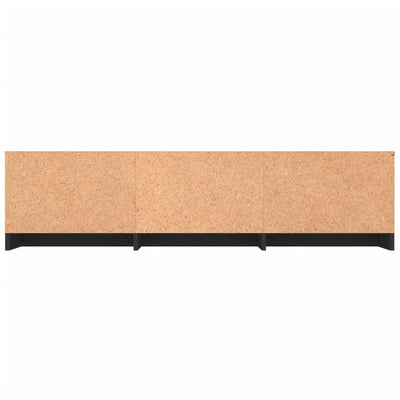 TV-taso musta 140x40x35,5 cm tekninen puu