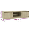 TV-taso Sonoma-tammi 140x40x35,5 cm tekninen puu