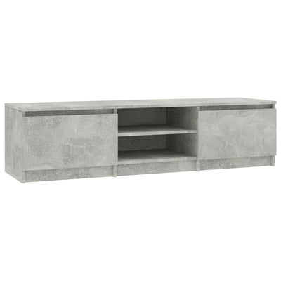 TV-taso betoninharmaa 140x40x35,5 cm tekninen puu