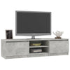 TV-taso betoninharmaa 140x40x35,5 cm tekninen puu