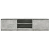TV-taso betoninharmaa 140x40x35,5 cm tekninen puu