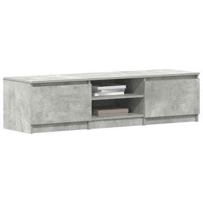 Betoninharmaa tv-taso Constanze 140x40x35,5cm (puinen)
