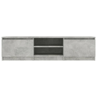 TV-taso betoninharmaa 140x40x35,5 cm tekninen puu