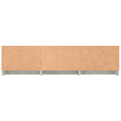 TV-taso betoninharmaa 140x40x35,5 cm tekninen puu