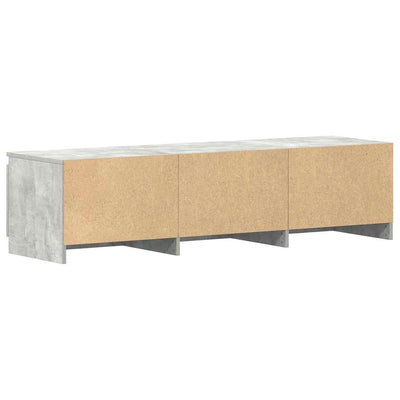 Betoninharmaa tv-taso Constanze 140x40x35,5cm (puinen)