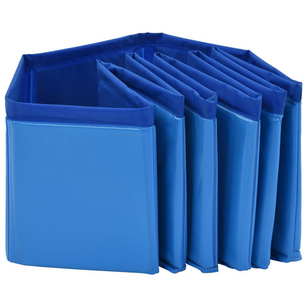 Sininen kokoontaitettava koiran uima-allas Atili 80x20cm (pvc)