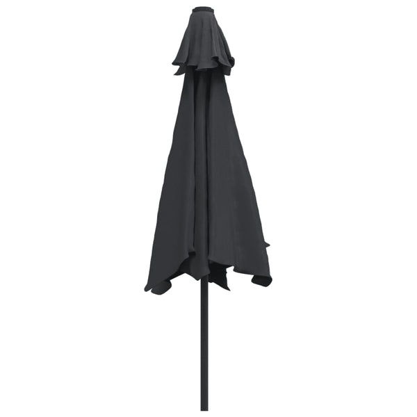 Aurinkovarjo metallirunko 300 cm musta