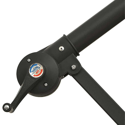 Sininen riippuva aurinkovarjo alumiinipylväällä Leorica 350cm