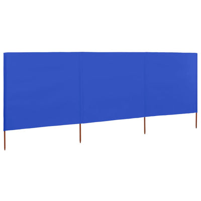 Tuulensuojakangas 3 paneelilla 400x80 cm taivaansininen