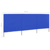 Tuulensuojakangas 3 paneelilla 400x80 cm taivaansininen