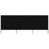 Tuulensuojakangas 3 paneelilla 400 x 120 cm musta