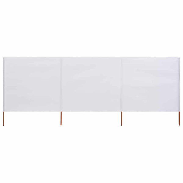 Tuulensuojakangas 3 paneelilla 400x160 cm hiekanvalkoinen
