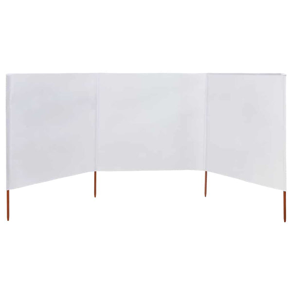 Tuulensuojakangas 3 paneelilla 400x160 cm hiekanvalkoinen