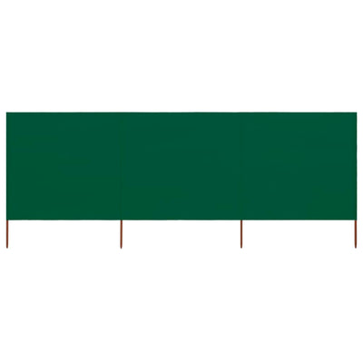 Tuulensuojakangas 3 paneelilla 400x160 cm vihreä