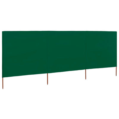 Tuulensuojakangas 3 paneelilla 400x160 cm vihreä