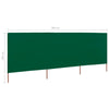 Tuulensuojakangas 3 paneelilla 400x160 cm vihreä