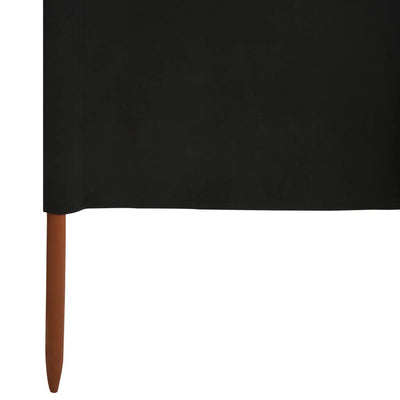 Tuulensuojakangas 3 paneelilla 400x160 cm musta