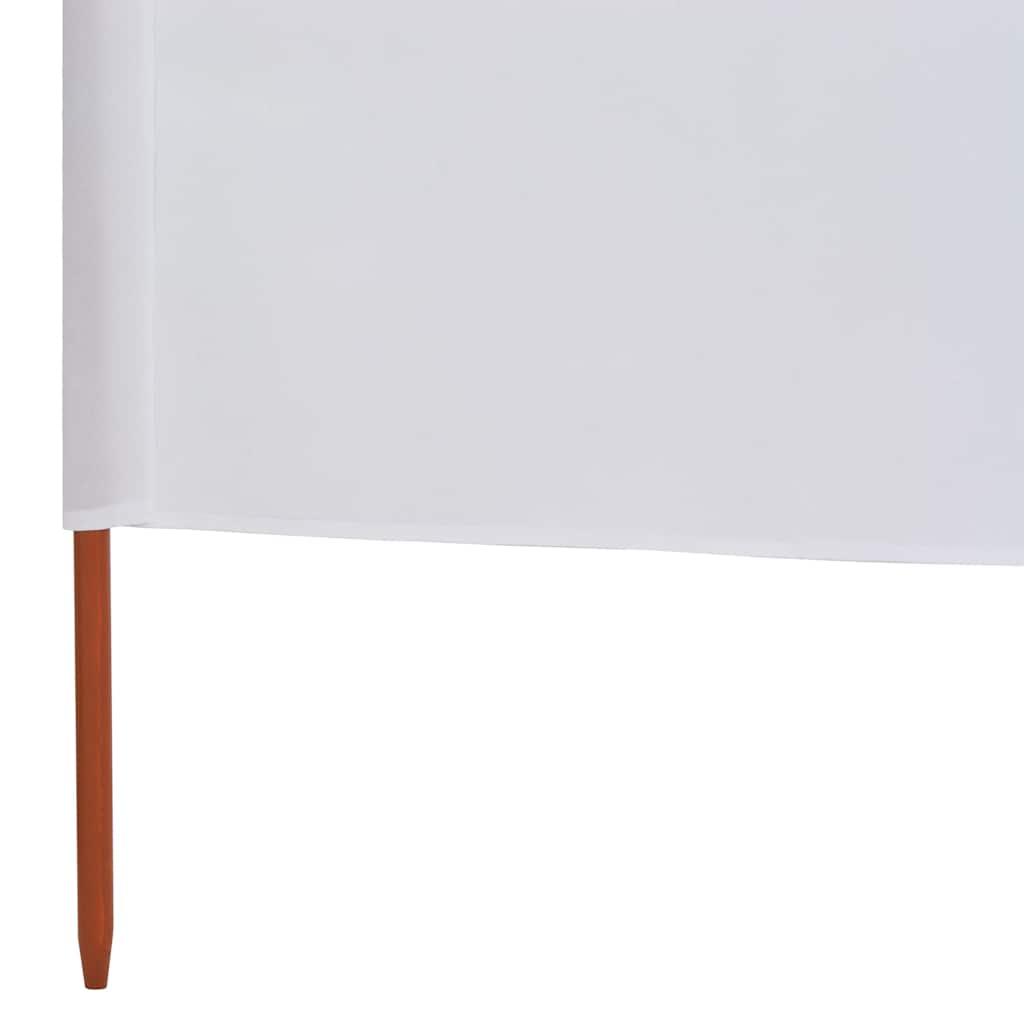 Tuulensuojakangas 5 paneelilla 600x80 cm hiekan valkoinen