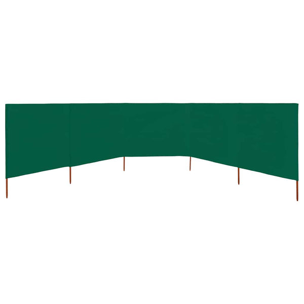 Tuulensuojakangas 5 paneelilla 600x80 cm vihreä