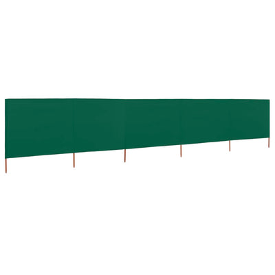 Tuulensuojakangas 5 paneelilla 600x160 cm vihreä