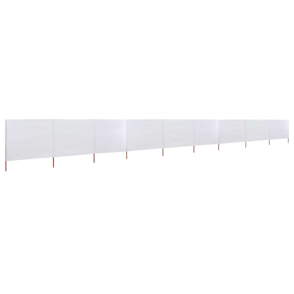 Tuulensuojakangas 9 paneelilla 1200x80 cm hiekan valkoinen