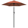 Aurinkovarjo terrakotta 200x224 cm alumiini