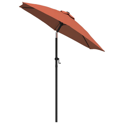 Aurinkovarjo terrakotta 200x224 cm alumiini